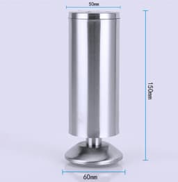 Adjustable Stainless Steel 6-30cm Furniture Legs Cabinet Table Sofa Bed Feet Furniture Legs Feet