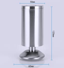 Adjustable Stainless Steel 6-30cm Furniture Legs Cabinet Table Sofa Bed Feet Furniture Legs Feet