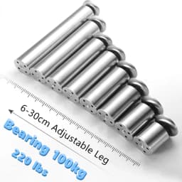 Adjustable Stainless Steel 6-30cm Furniture Legs Cabinet Table Sofa Bed Feet Furniture Legs Feet