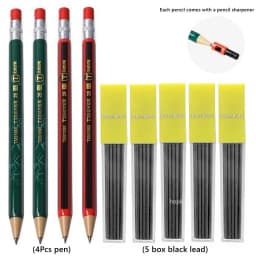 2.0 mm Mechanical Pencils Set 2B Automatic Student Pencils with Sharpener Color Pencil Leads School Pens Kawaii Cute Stationery