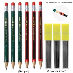 2.0 mm Mechanical Pencils Set 2B Automatic Student Pencils with Sharpener Color Pencil Leads School Pens Kawaii Cute Stationery