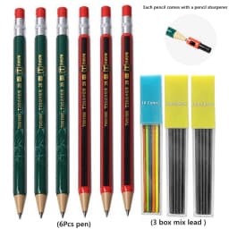 2.0 mm Mechanical Pencils Set 2B Automatic Student Pencils with Sharpener Color Pencil Leads School Pens Kawaii Cute Stationery