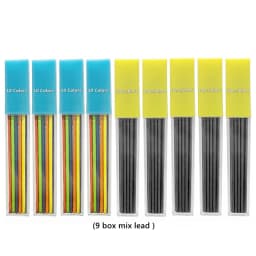 2.0 mm Mechanical Pencils Set 2B Automatic Student Pencils with Sharpener Color Pencil Leads School Pens Kawaii Cute Stationery