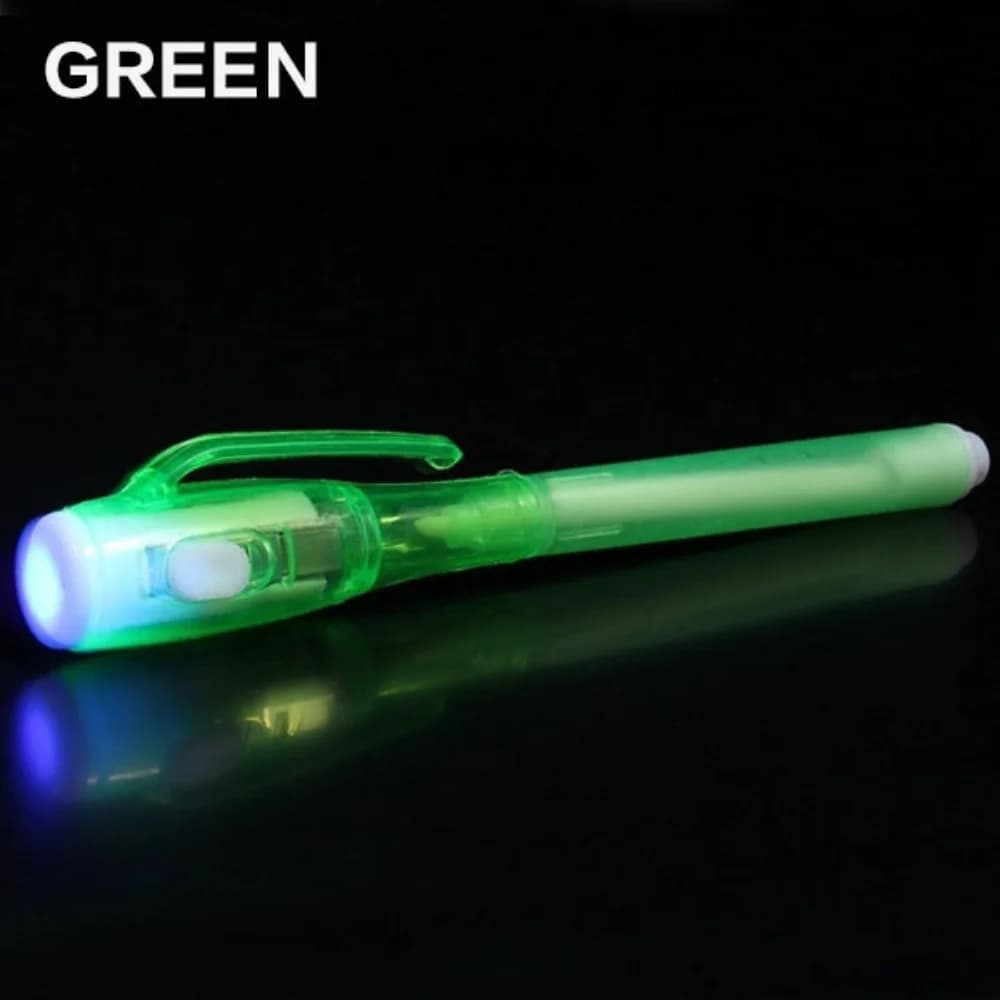 STONEGO Luminous Magic Invisible marker led UV lamp ballpoint pen Stonego secret message magic pen