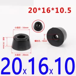 8pcs Speaker Cabinet Furniture Chair Table Box Conical Rubber Foot Pad stainless steel Stand Shock Absorber Skid Resistance
