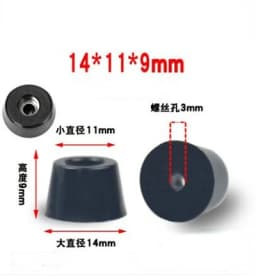 8pcs Speaker Cabinet Furniture Chair Table Box Conical Rubber Foot Pad stainless steel Stand Shock Absorber Skid Resistance