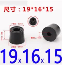8pcs Speaker Cabinet Furniture Chair Table Box Conical Rubber Foot Pad stainless steel Stand Shock Absorber Skid Resistance