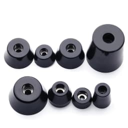 8pcs Speaker Cabinet Furniture Chair Table Box Conical Rubber Foot Pad stainless steel Stand Shock Absorber Skid Resistance