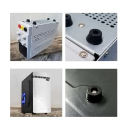 8pcs Speaker Cabinet Furniture Chair Table Box Conical Rubber Foot Pad stainless steel Stand Shock Absorber Skid Resistance