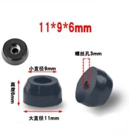 8pcs Speaker Cabinet Furniture Chair Table Box Conical Rubber Foot Pad stainless steel Stand Shock Absorber Skid Resistance