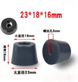 8pcs Speaker Cabinet Furniture Chair Table Box Conical Rubber Foot Pad stainless steel Stand Shock Absorber Skid Resistance