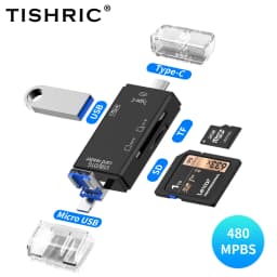 TISHRIC Type C Micro USB Adapter USB TF SD Card Reader USB-C Memory Card Adapter For Macbook Samsung Huawei XiaoMi Laptop Phone