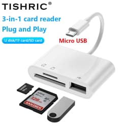 TISHRIC Type C Micro USB Adapter USB TF SD Card Reader USB-C Memory Card Adapter For Macbook Samsung Huawei XiaoMi Laptop Phone