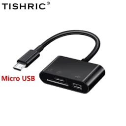 TISHRIC Type C Micro USB Adapter USB TF SD Card Reader USB-C Memory Card Adapter For Macbook Samsung Huawei XiaoMi Laptop Phone