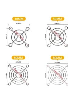 Cooling Fan Guard Metal Grill Computer Cover Fan Grill 30mm 40mm 50mm 60mm 70mm 80mm 90mm 120mm 135mm 140mm 170mm 200mm