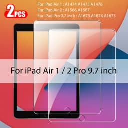 2Pcs Tempered Glass Screen Protector For Ipad Pro 13 11 12.9 M4 Air 5 4 3 2 Mini 6 9 9th 10 10th Generation 10.2 9.7 Accessories