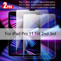 2Pcs Tempered Glass Screen Protector For Ipad Pro 13 11 12.9 M4 Air 5 4 3 2 Mini 6 9 9th 10 10th Generation 10.2 9.7 Accessories