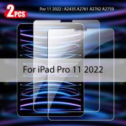 2Pcs Tempered Glass Screen Protector For Ipad Pro 13 11 12.9 M4 Air 5 4 3 2 Mini 6 9 9th 10 10th Generation 10.2 9.7 Accessories
