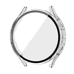 Tempered Glass+ PC Cover for Samsung Galaxy Watch4 5 6 7 44mm 40mm All Coverage Protective Bumper Case Galaxy Watch7 Accessories