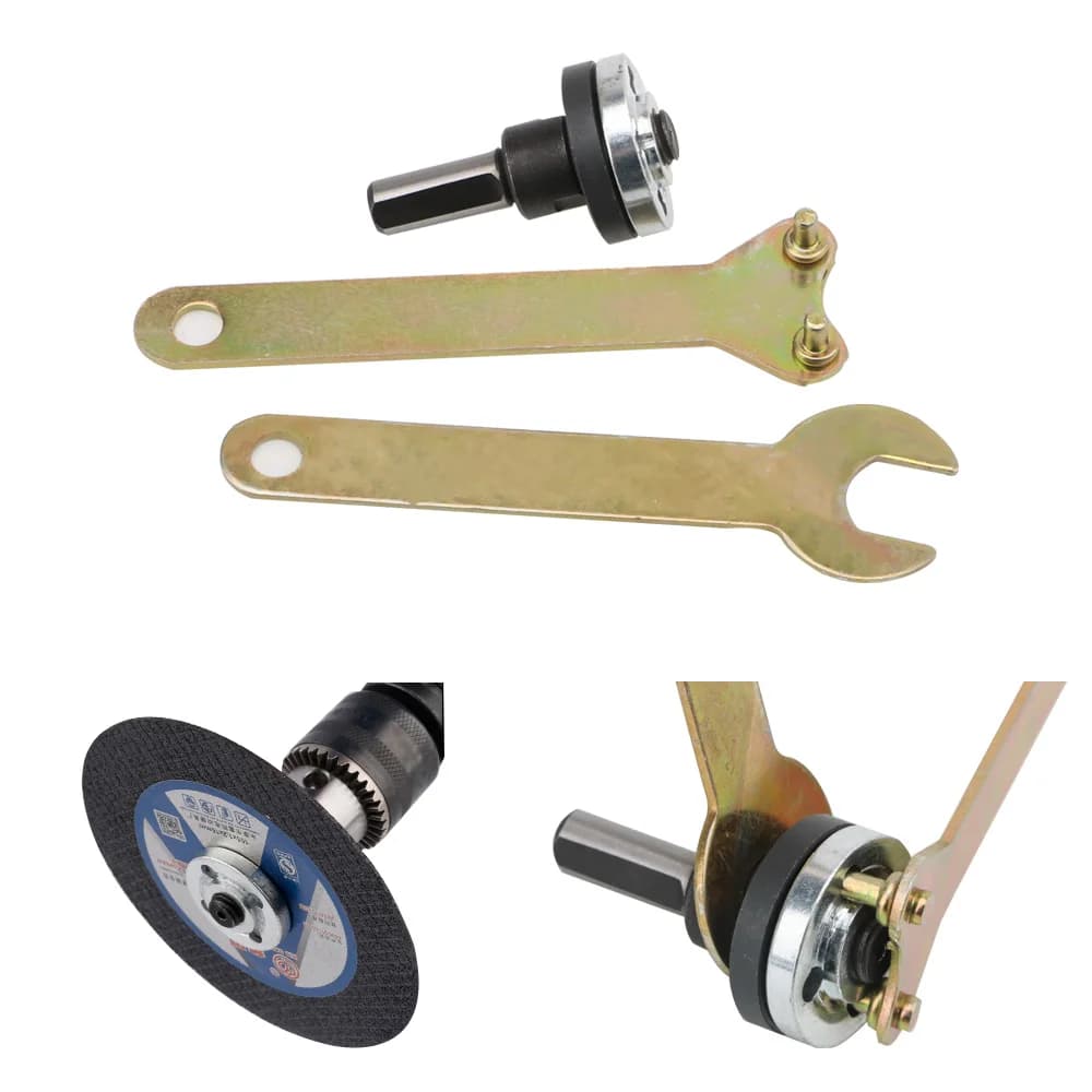 10mm Electric Drill Conversion Angle Grinder Connecting Rod for Cutting Disc Polishing Wheel Metals Handle Holder Adapter 1 set