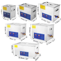 2/3/6/10L/30L Digital Heating Ultrasonic Cleaner 220V 40KHZ Stainless Steel Ultrasound Cleaning Machine Home Appliance