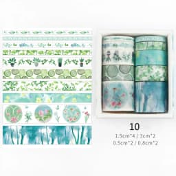 Mr Paper 26 Designs 10pcs/box Cute Cartoon Animals Washi Tapes Scrapbooking DIY Deco Creative Japanese Kawaii Masking Tapes