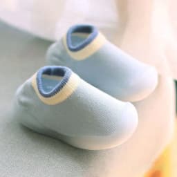 Baby Shoes First Walkers Comfortable Boys Girls Kids Rubber Soft Non-Slip Sole Floor Shoes Knit Booties