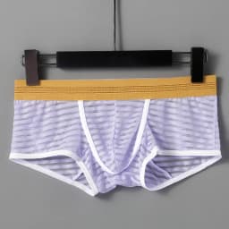 semi transparent underwear for men with three-dimensional cut breathable mesh  for men boxer shorts 5021-PJ