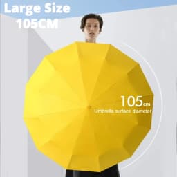 Windproof Strong Fully Automatic Folding Men Umbrella, Large Reinforced 72 Bone,Sun UV Protection Rain Umbrellas Women Parasol