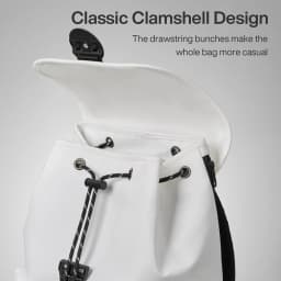 Mixi 16'' Laptop Backpack Women Men Waterproof Lightweight Casual Weekender Travel Bags College Students Rucksack  17 Inch White