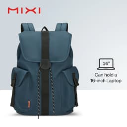 Mixi 16'' Laptop Backpack Women Men Waterproof Lightweight Casual Weekender Travel Bags College Students Rucksack  17 Inch White