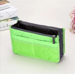 Multifunctional Bi-fold Storage Bag Double Zipper Large Capacity Storage Arrangement Makeup Toiletries Large Classification Bag