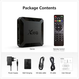 Hot X96Q Android 10.0 Fast Smart TV BOX 2GB 16GB Allwinner H313 Quad Core 4K VS X96 Mini Set top box fast shipping