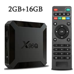 Hot X96Q Android 10.0 Fast Smart TV BOX 2GB 16GB Allwinner H313 Quad Core 4K VS X96 Mini Set top box fast shipping