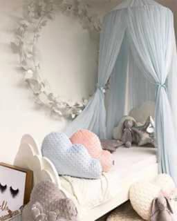Mosquito Net Hanging Tent Star Decoration Baby Bed Crib Canopy Tulle Curtains for Bedroom Play House Tent for Children Kids Room