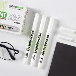 10pcs/Set White Marker Pen Graffiti Pens Waterproof Permanent Tire Painting Notebook Tyre Tread Oily Environmental Pen
