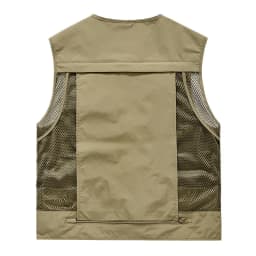 FGKKS 2023 Outdoor Leisure Vest Men's New Multi-Pocket Breathable Outdoor Sports Coat High-Quality Design Leisure Vest Men