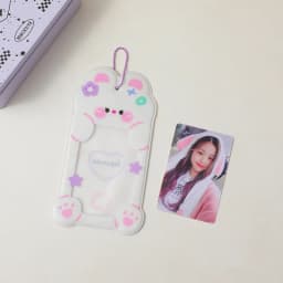 Summer PVC Photocard Holder Cartoon Animal Shaped Transparent Card Case Student Campus Card Access Bag 3-inch