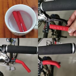 ENLEE 2PCS Bicycle Bike Brake Handle Cover Silicone Sleeve Bike Brake Lever Protector Covers Mountain Bike Brakes Accessories