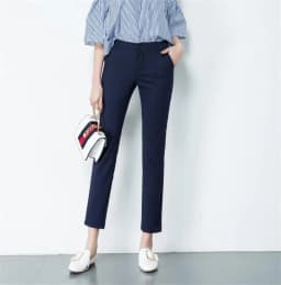 Slim Skinny High Waist Elastic Pencil Pants Overiszed 75kg Women Ankle-length Trousers Casual Spring 2024 Office Formal Pantalon