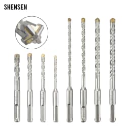 1Pc Concrete SDS Plus bit Cross Cutter head double auger Hammer 110mm 160mm 200mm Wall Brick Block Electric Hammer Masonry Bit