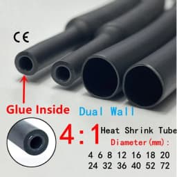 1m 41 Sealing Waterproofing AntiCorrosion Protection And Heat Shrink Tubing For WearResistant And Leak Proof MultiStrand Harness