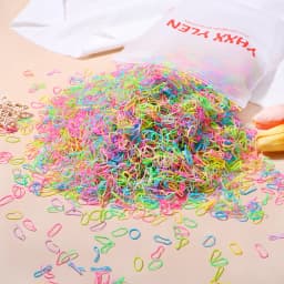 500Pcs Girls Colourful Disposable Rubber Band Elastic Hair Bands Headband Children Ponytail Holder Bands Kids Hair Accessories