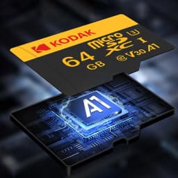 Kodak Micro SD Card Memory Card Class 10 32GB 64GB 128GB 256GB U3 4K High Speed Cartao De Memoria Flash Memory TF Mecard C10