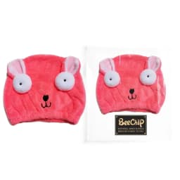 Dry Towel Bath Cap Cute Cartoon Coral Velvet Wrap Head Towel Hair Towel Absorbent Quick Dry Hair Cap Female Children and Adults