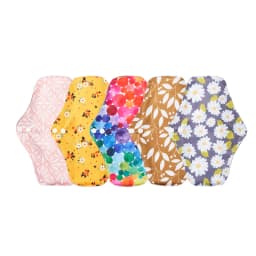 5PCS Small Medium Extra Large For The Whole Periods Sanitary Towel Reusable Menstrual Pads Washable Women Pads For Day And Night