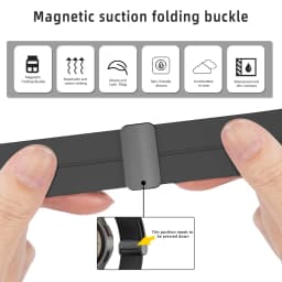 Original Silicone Strap+Case For Samsung Watch 4/5 40 44mm Watch 5 Pro 45mm Magnetic Buckle Band Galaxy Watch 4 Classic 42 46mm