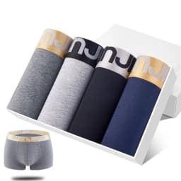 4Pcs Boxer Shorts Men's Underwear Sexy Panties Cotton Boxers Man Underpants Male Shorts Homme U Convex Lingerie Free Shipping