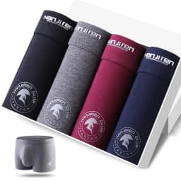 4Pcs Boxer Shorts Men's Underwear Sexy Panties Cotton Boxers Man Underpants Male Shorts Homme U Convex Lingerie Free Shipping