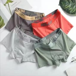 4Pcs Boxer Shorts Men's Underwear Sexy Panties Cotton Boxers Man Underpants Male Shorts Homme U Convex Lingerie Free Shipping